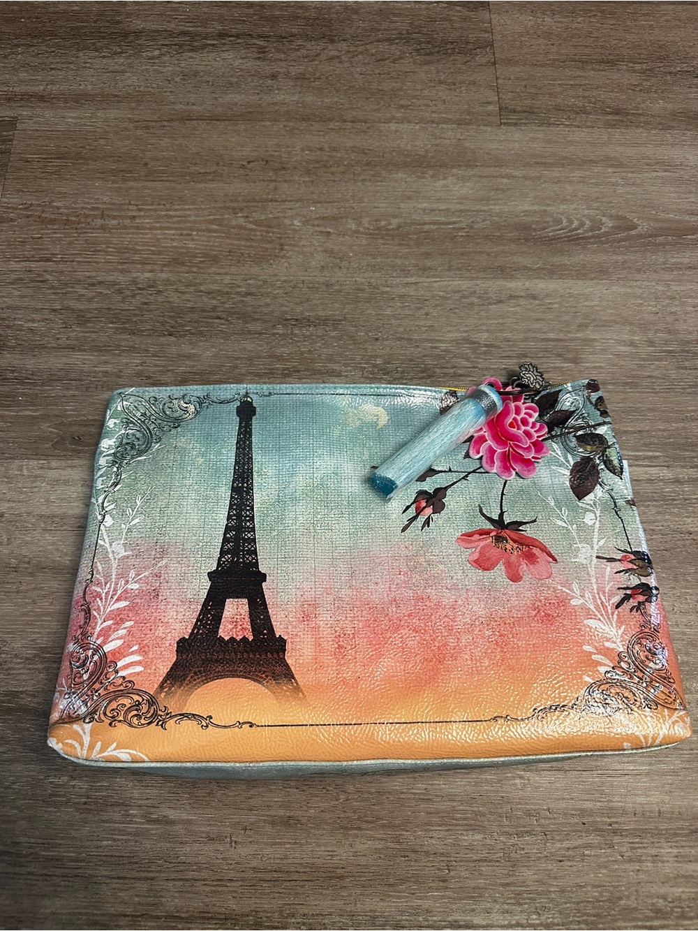 NWT Papaya “Très Jolie!” Oversized Pouch / Clutch – Paris Collection 🇫🇷🌸